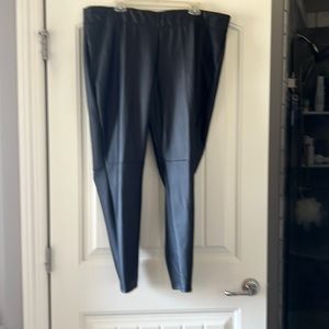 Faux leather pants/leggings in terrific used shape. Only worn a few times